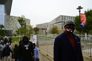 president wilson wearing a mask