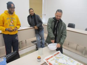 students in italian cooking class