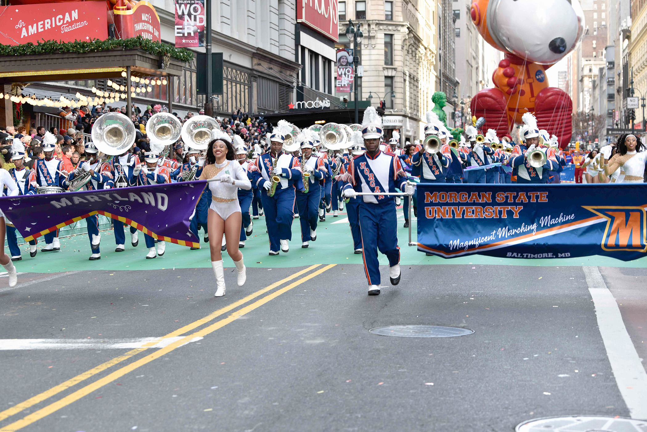 Morgan's Marching Band Lights Up Macy's Thanksgiving Day Parade – Morgan  State University Newsroom