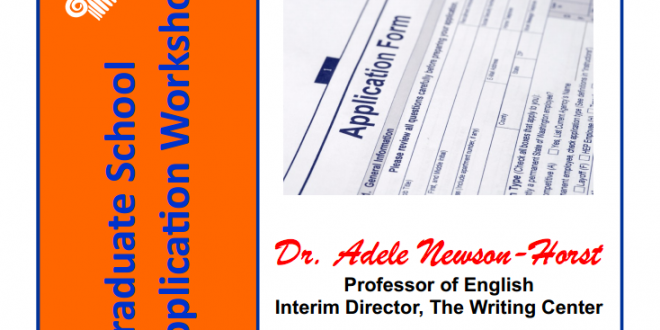 Graduate School Application Workshop Morgan State University Newsroom