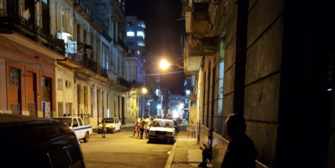 Street outside Gloria Rolando’s apartment.