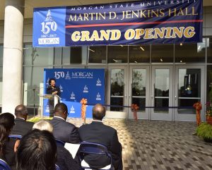 photo of grand opening ceremony for the new Jenkins Hall